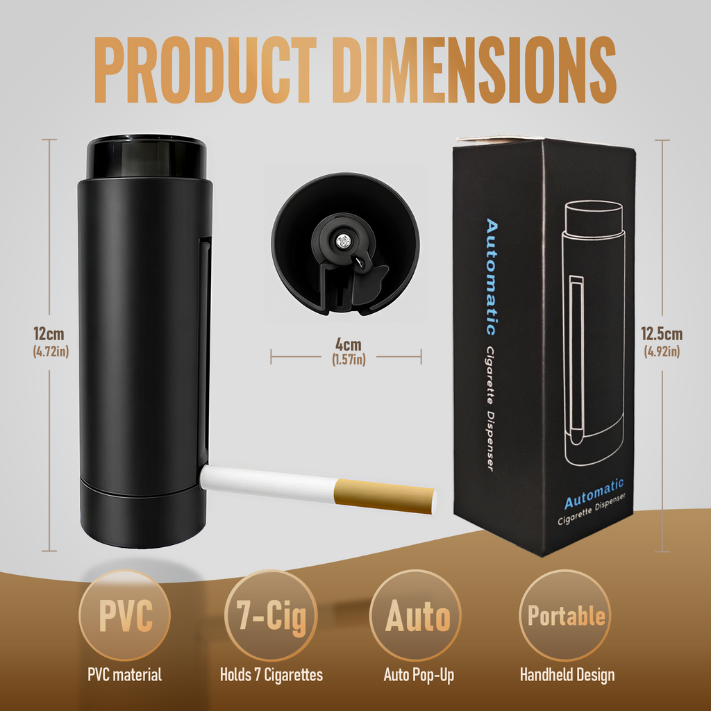 One-Press Pop-Up Cigarette Case