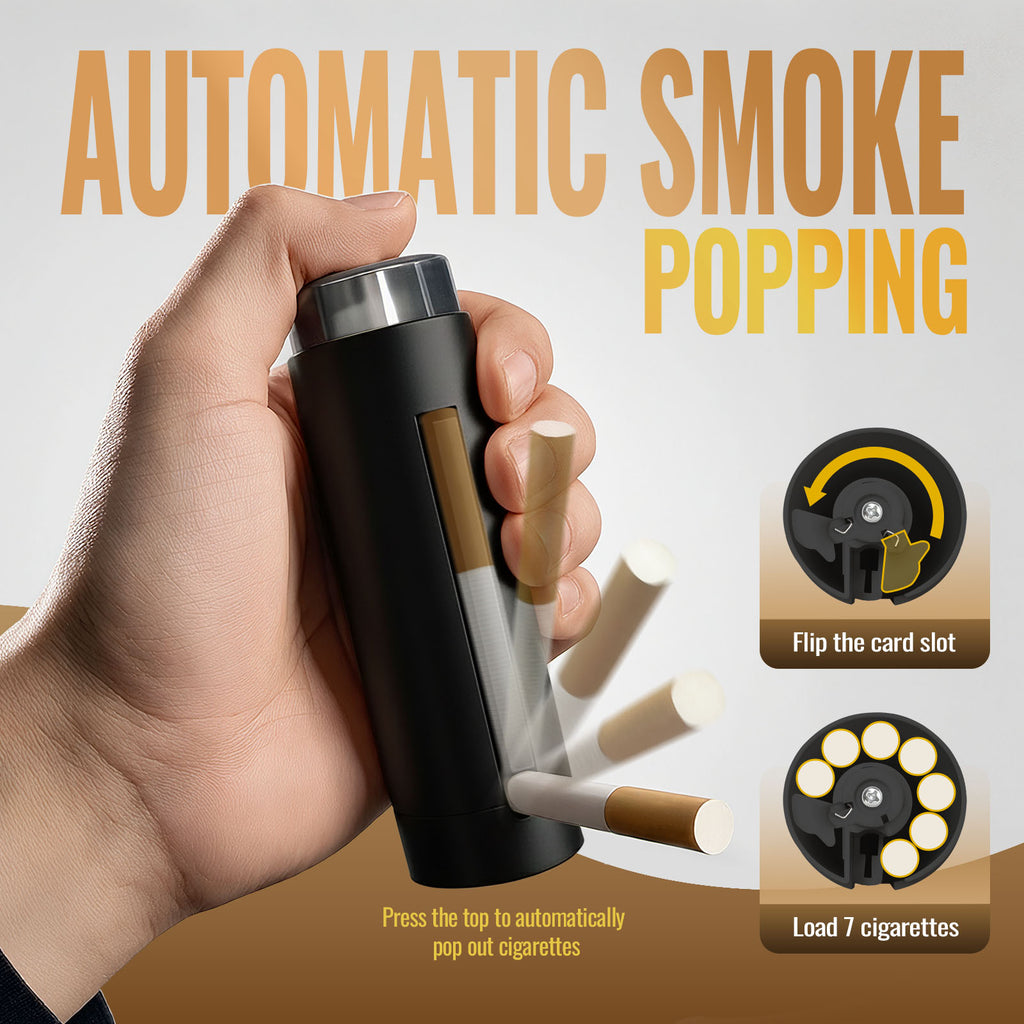 One-Press Pop-Up Cigarette Case