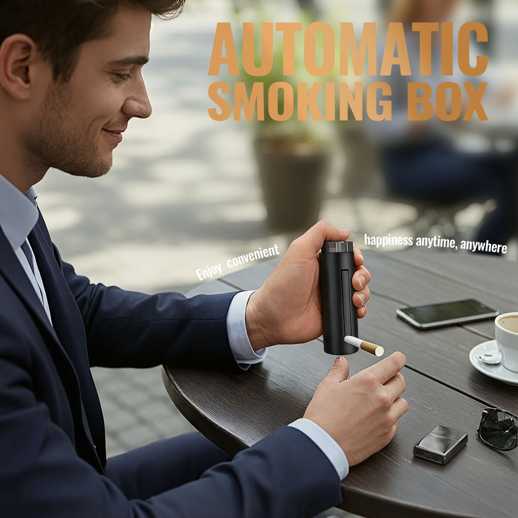 One-Press Pop-Up Cigarette Case