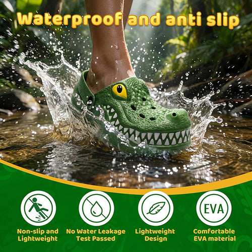 Funny 3D Crocodile Clogs