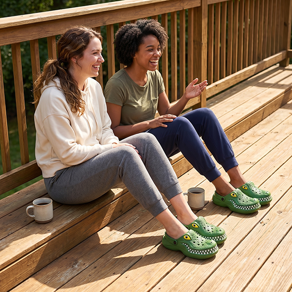 Funny 3D Crocodile Clogs