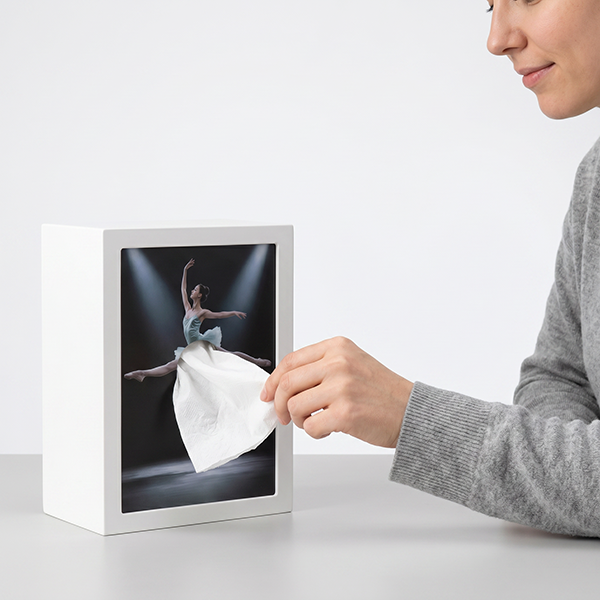 LED Skirt Tissue Box