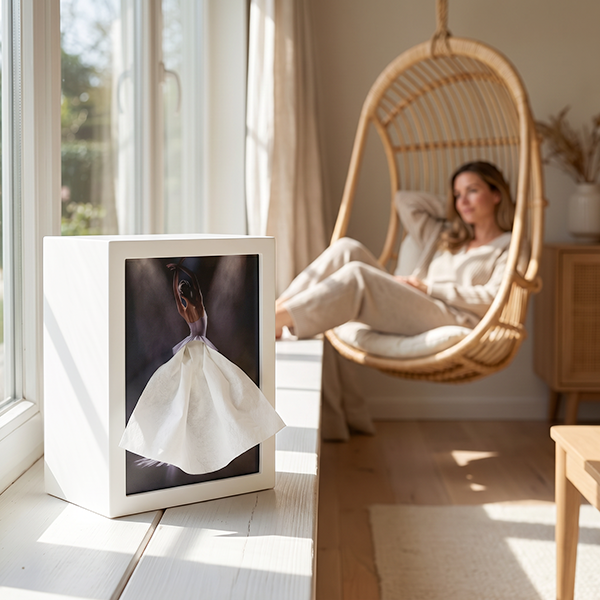 LED Skirt Tissue Box