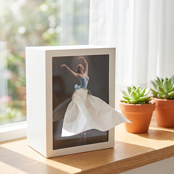 LED Skirt Tissue Box