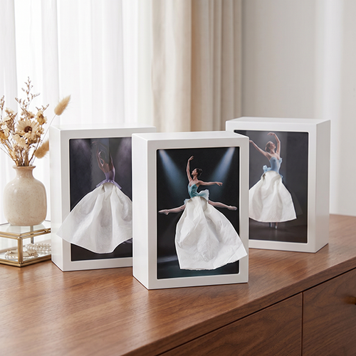 LED Skirt Tissue Box