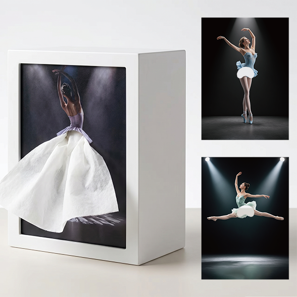 LED Skirt Tissue Box