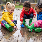 3D Dinosaur Crocodile Kids Rain Boots