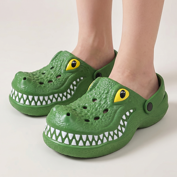 Funny 3D Crocodile Clogs